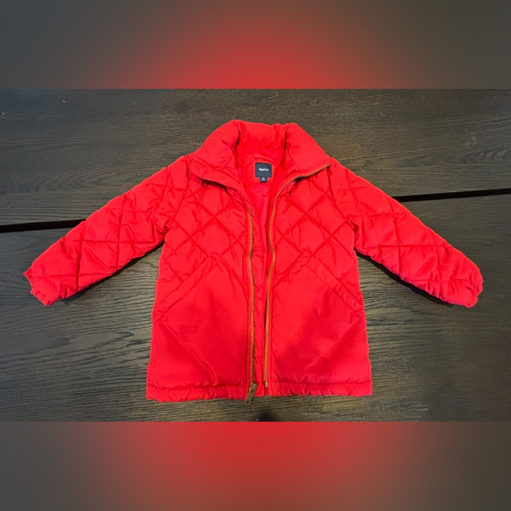 GAP Kids Bright Red Puffer Jacket size XS